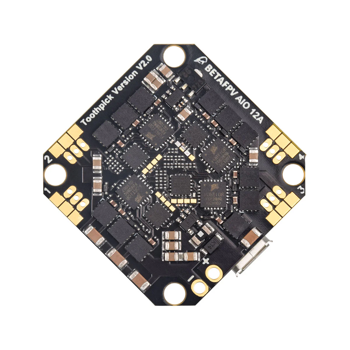 Toothpick F4 2-4S AIO Brushless Flight Controller 12A(BLHeli_S) - Image 2