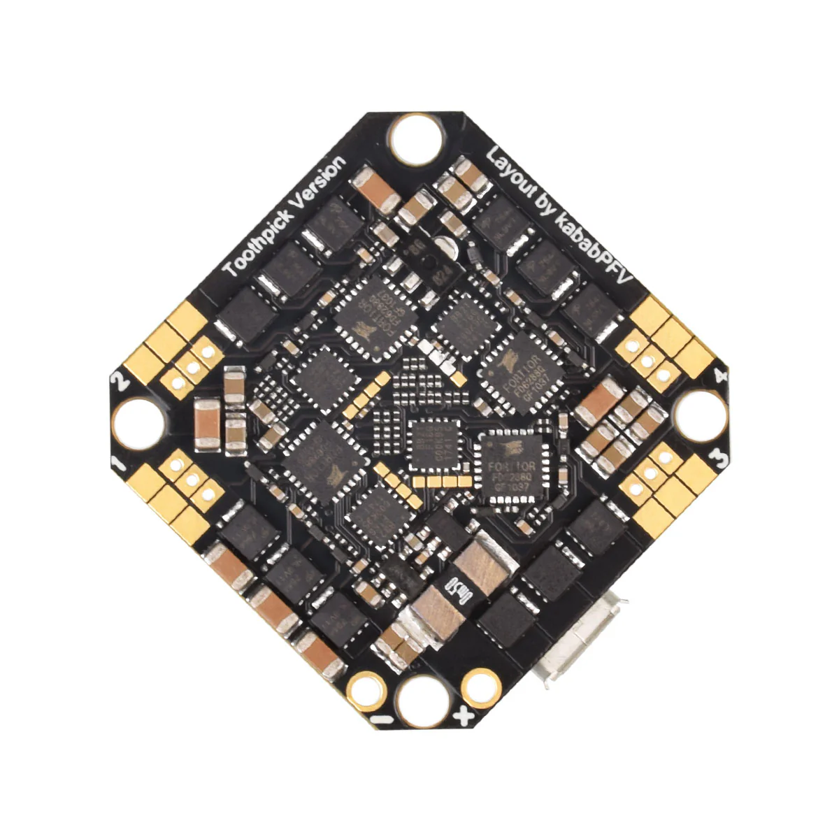 Toothpick F4 2-4S AIO Brushless Flight Controller 20A(BLHeli_S) - Image 4
